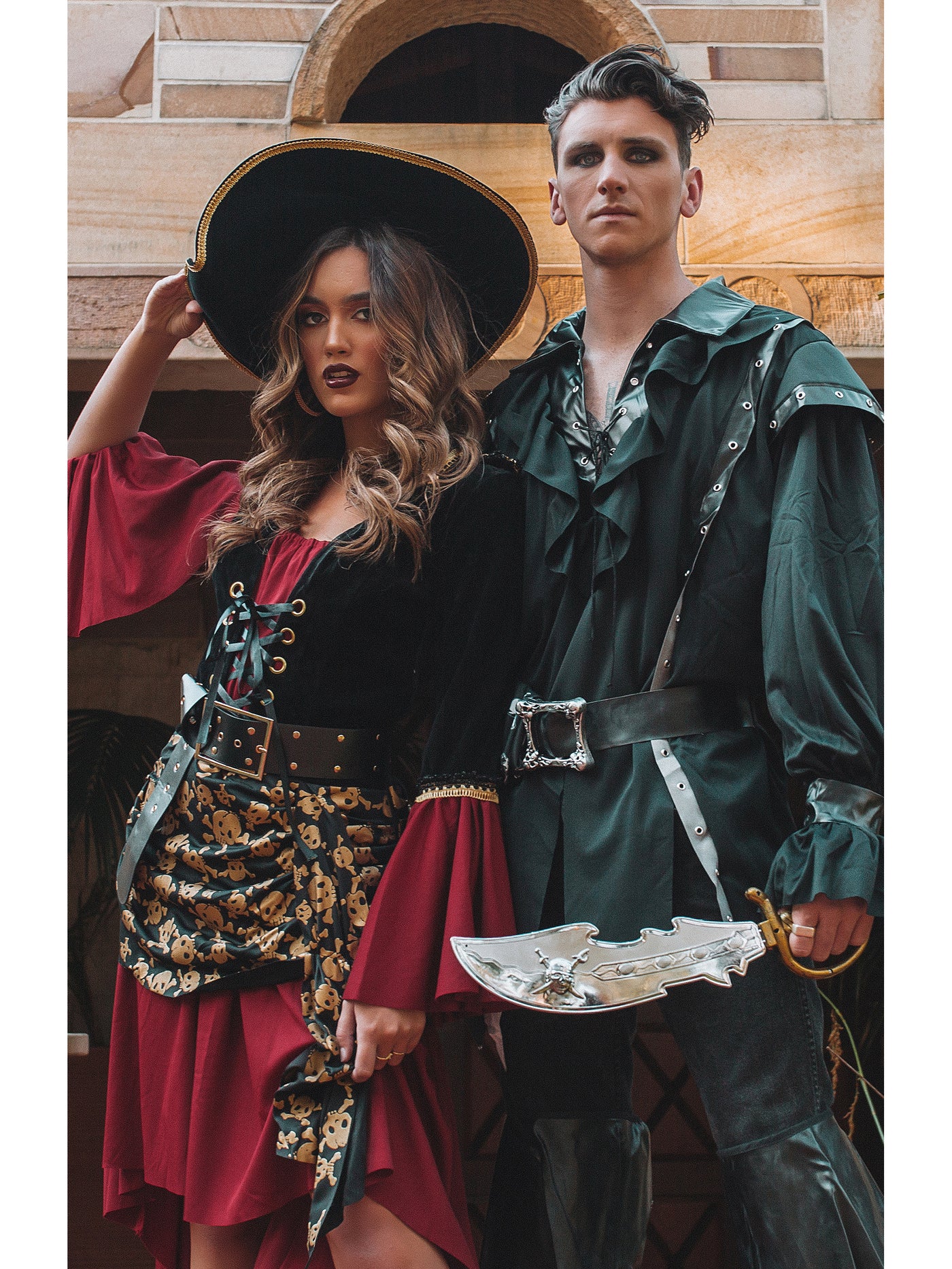 Mens Plundering Pirate Fancy Dress Costume
